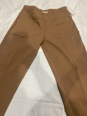 Cooper & Ella Caramel Stretch Knit Dress Slim Pants Women's Size 12