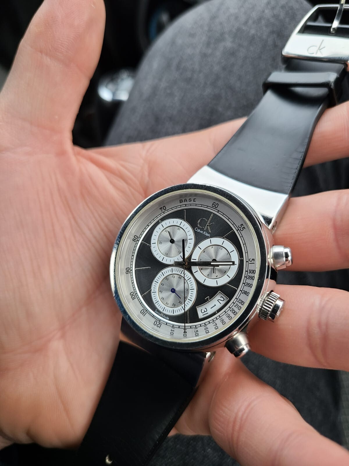 2411-617 QZ カルバンクライン K75471 00 クロノグラフ クオーツ