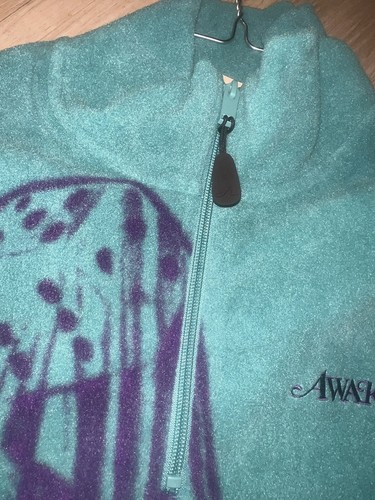 Pre-owned Awake Ny Dice Print Fleece Quarter Zip Pullover In Multicolor