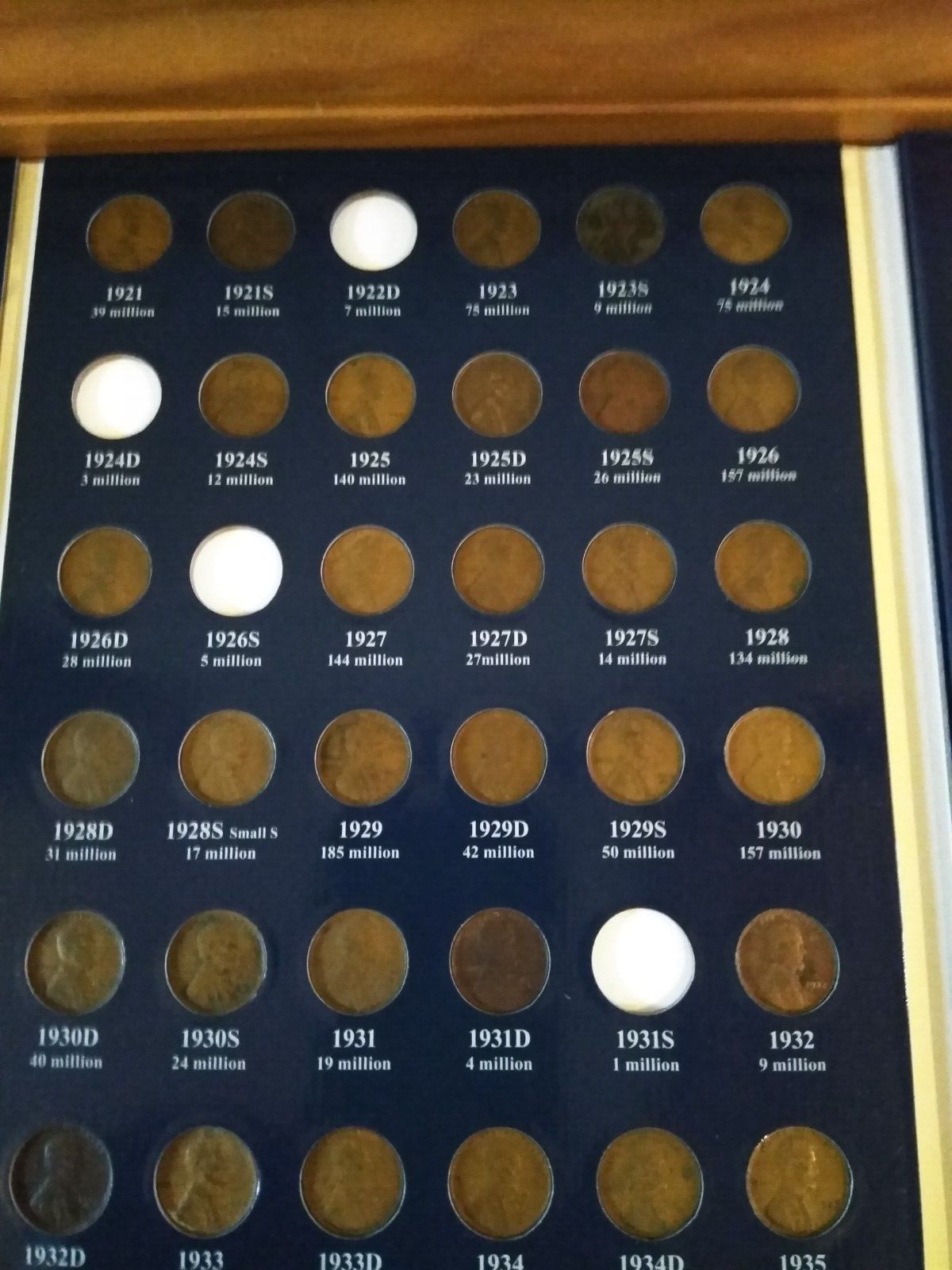1909-2024-PDS LINCOLN WHEAT, MEMORIAL& SHIELD CENTS -SET IN 3 FOLDERS
