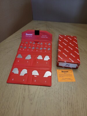 S167CZ Starrett Radius Gage Set In Case WITHOUT 110 Holder Combines Sets A & B