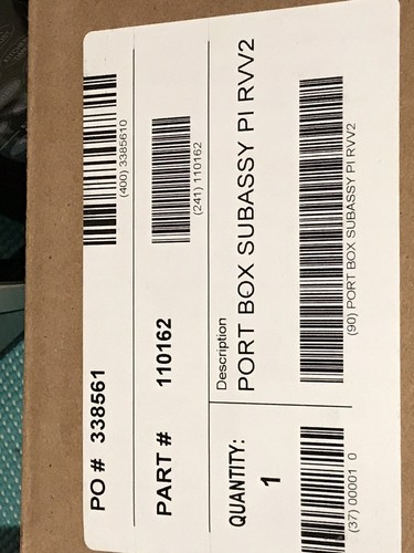 Port Box Subassy PI Rvv2,Royal Vendor, Vision Vendor Royal RVV GEN II,RVV 500