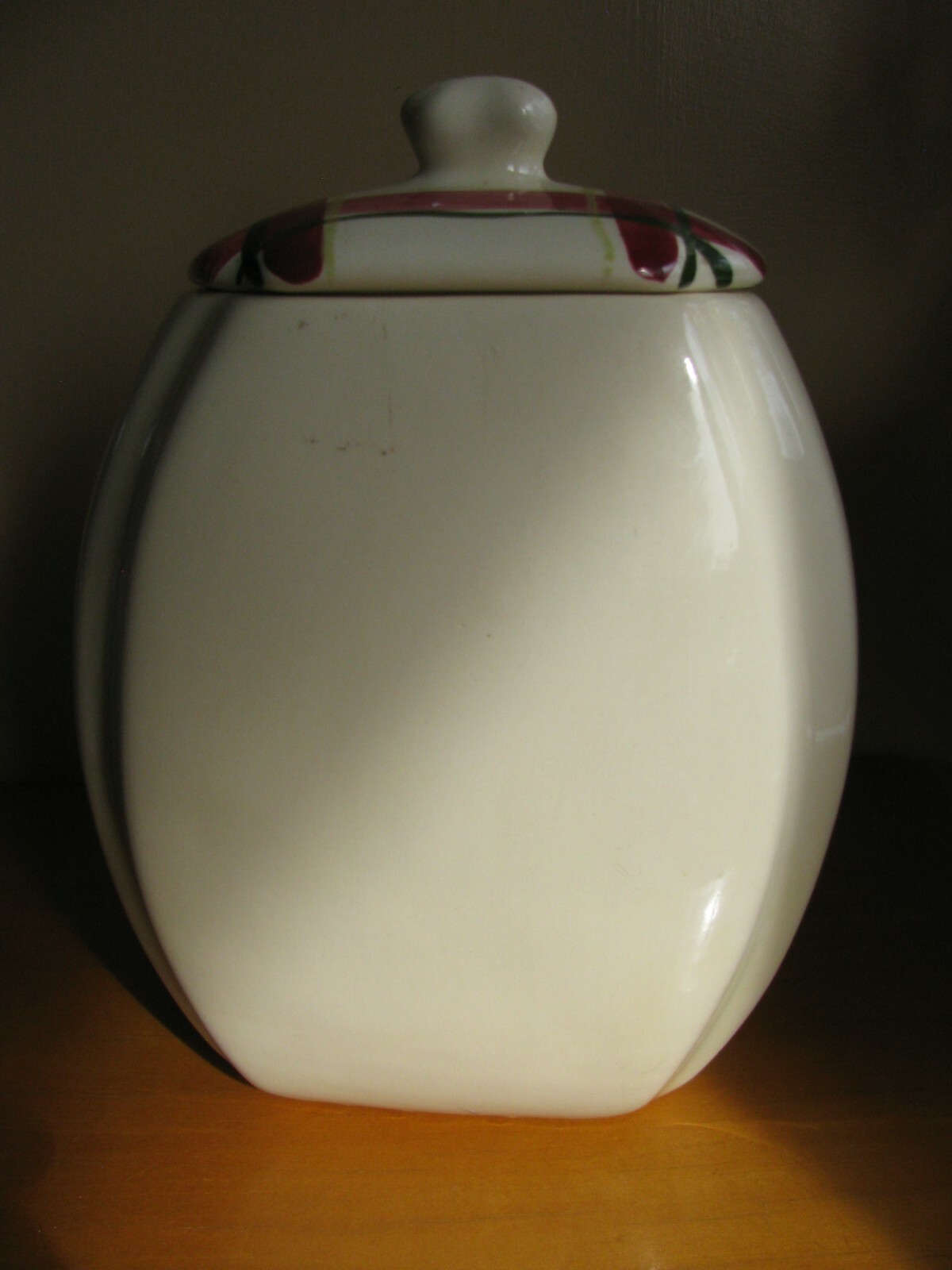 Purinton Pottery USA Slip Ware NORMANDY PLAID Cookie Jar NEAR MINT!