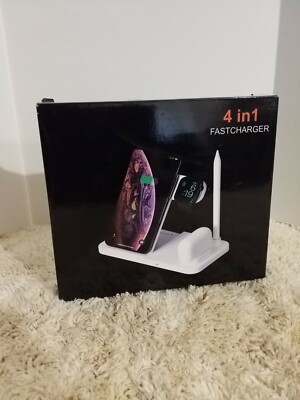 4 in1 Fast Charger Qi Wireless Charging Station for Apple Watch iPhone 