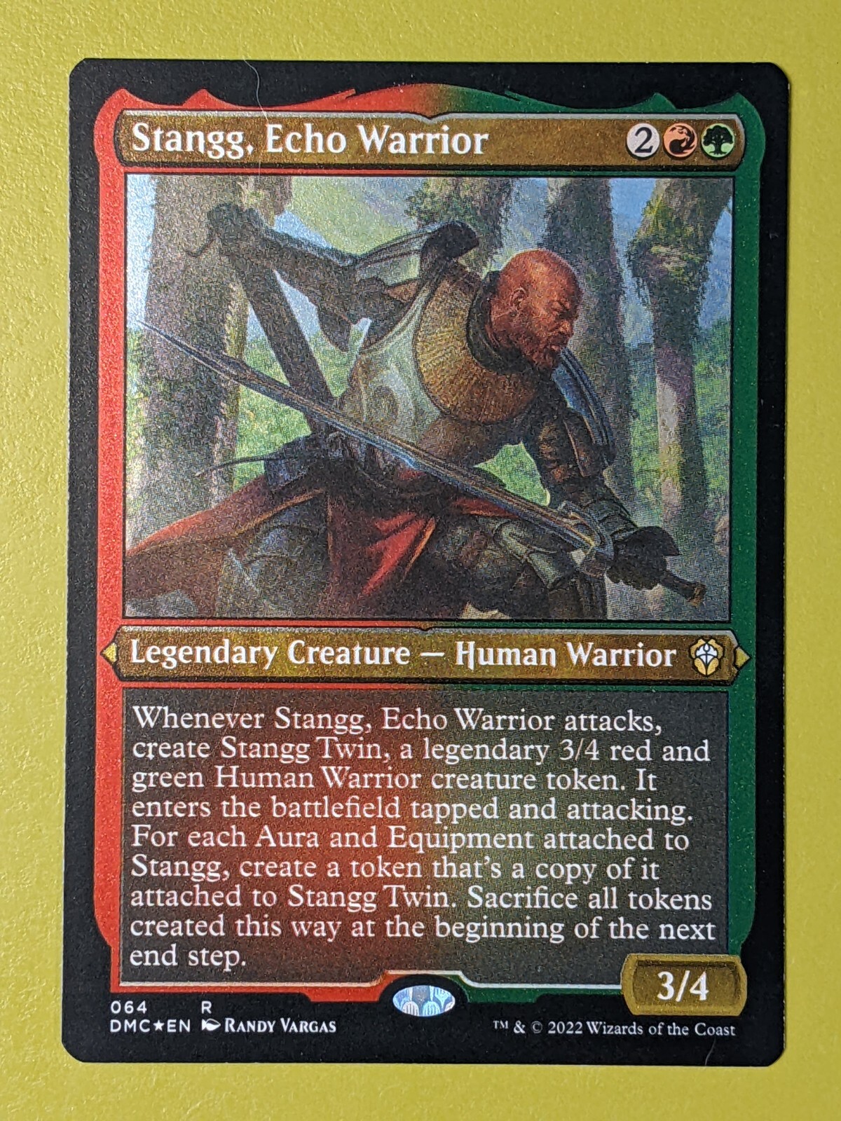 FOIL ETCHED Stangg, Echo Warrior x1 Dominaria United