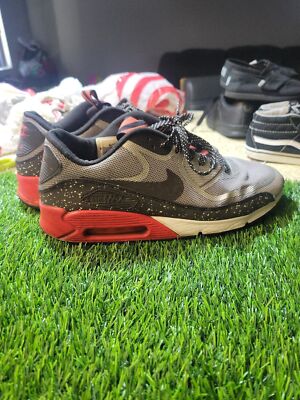 Nike Air Max 90CMFT Tape Reflect 616317-006 GREY/BLACK/RED/ men 10.5