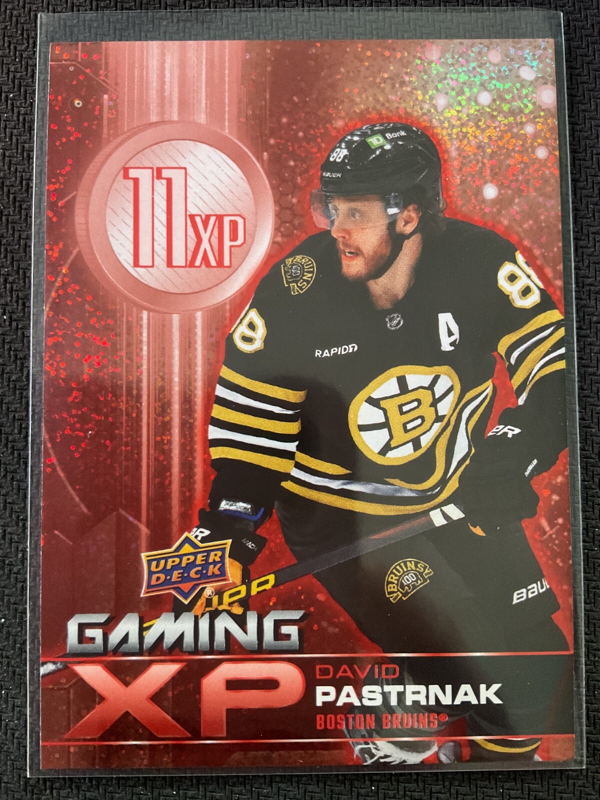 David Pastrnak 2024-25 Upper Deck Gaming XP Speckle Parallel