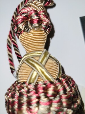 6'' Multi color key tassel fabric trim