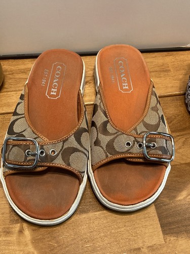 coach サンダル 楽天市場】Coach コーチ サンダル Everette Leather Sandals