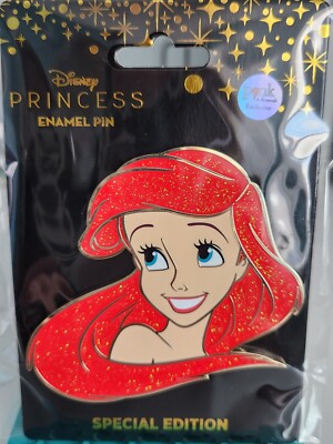 Disney Pink Al A Mode Portrait Series Royal Court Ariel 3'' Pin LE 300