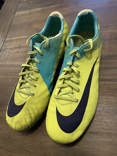 Nike Mercurial シルバー/イエロー スパイクシューズ 27 Nike