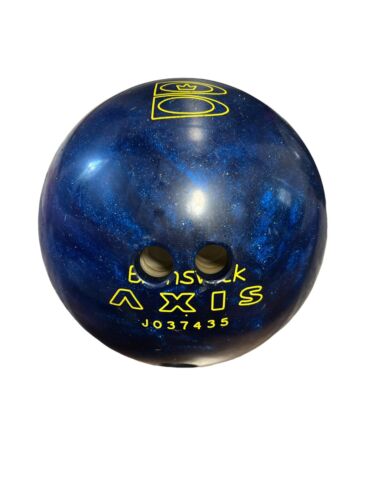 Vintage Brunswick Axis Glitter Blue Bowling Ball 12lbs J037435 Vintage Brunswick Axis Glitter Blue Bowling Ball 12lbs J037435