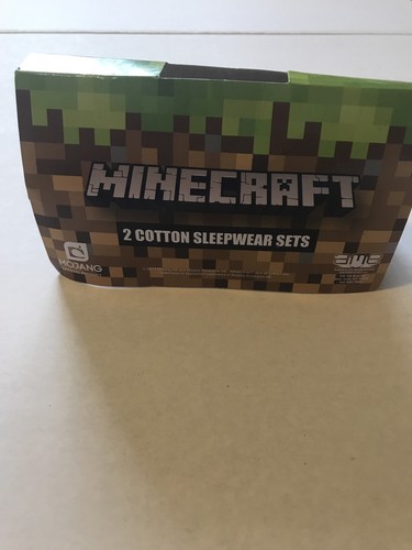 Minecraft Iron Golem Boys 4 Pc Pajama Set Sz 4 Red, Black & Gray NEW W/tags