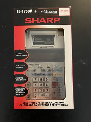 Sharp EL1750V Printing Calculator New In Box