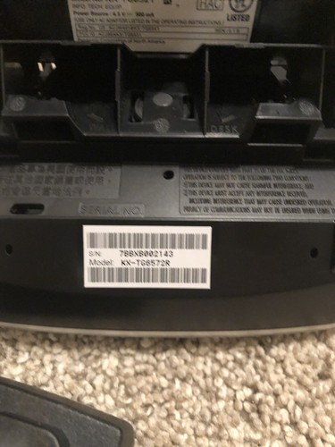 Panasonic KX-TG6572R Cordless Phone, Wine Red, 2 Handsets