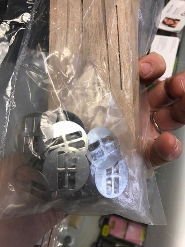 2 Sets Cross Wooden Candle Wicks Core Supplies DIY Candle Making With Metal Base