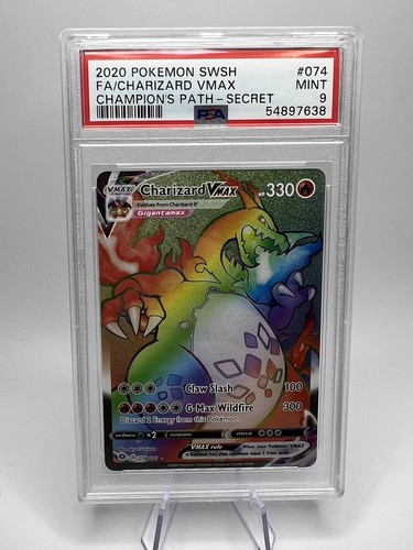 2020年 ポケモンカード Charizard VMAX PSA9 Charizard Vmax PSA 9 Rainbow Rare Champion's Path #74 Pokemon 2020