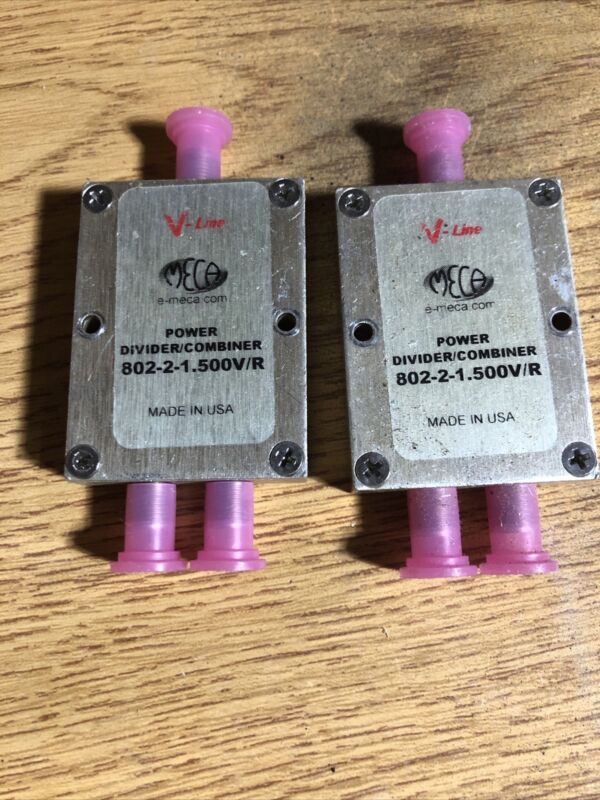 Lot of 2 V-Line MECA 802-2-1.500V/R Power Divider/Combiner