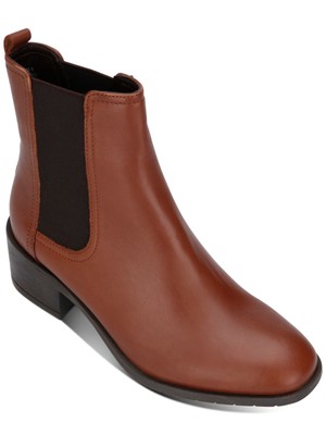 

Женские коричневые кожаные ботинки челси KENNETH COLE Salt Slip On Leather Boots, Коричневый, RLF8030LE