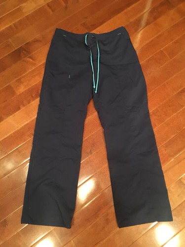 Womens Scrub Star Navy Blue Scrub Set Medium Pants Top