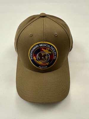 The Corps Expeditionary Medical Facility  Logo Beige Baseball Cap Hat One Size