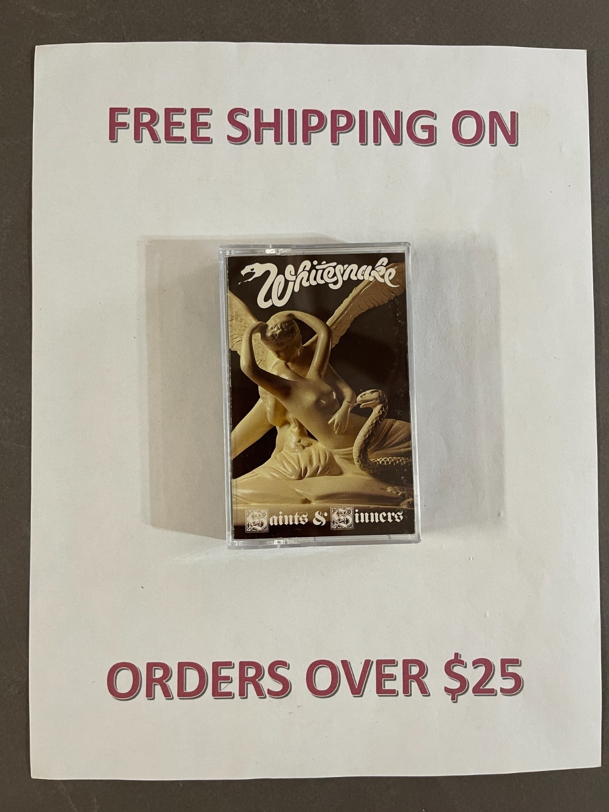 Language:WHITESNAKE SAINTS & SINNERS:$1 and UP 80s 90s METAL Buy $25 get free shipping CASSETTE TAPES BUILD YOUR LOT