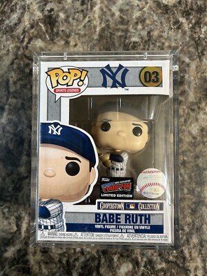 Funko POP! Sports Legends Babe Ruth 03 NYCC Exclusive New York Yankees GLASS CAS