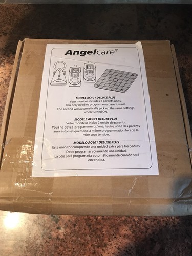 NEW Angelcare AC401 Breathing Movement Wired Sensor Pad Audio Monitor Complete