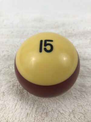 Vtg #15 Maroon Striped Single Individual Pool Ball Billiard 2 1/4  Replacement
