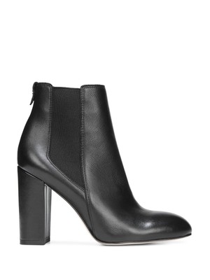 

SAM EDELMAN Женские черные кожаные ботинки челси с круглым носком на блочном каблуке, размер 6 м, Черный, F3619L2