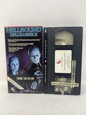 Hellbound Hellraiser II 2 TIME TO PLAY Unrated VHS Video New World Horror No DVD