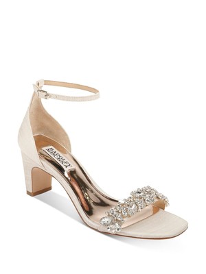 

Женские босоножки на блочном каблуке BADGLEY MISCHKA бежевого цвета InGem Jackie Toe, размер 5,5 м, Бежевый, MP5301