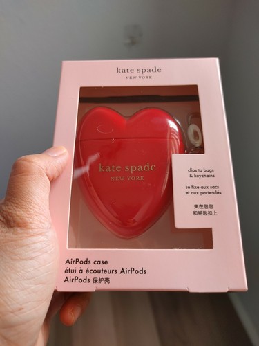 KATE. SPADE APPLE AIRPODS CASE:NIB RED HEART | eBay