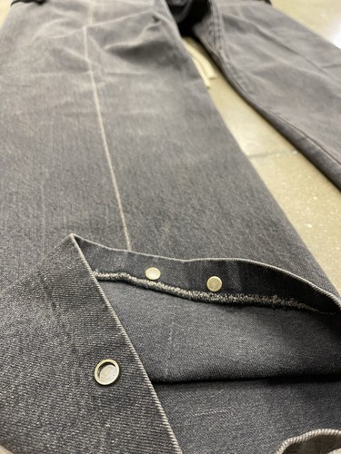 Pre-owned Fear Of God Japanese Denim Cargo Pant Collection 8 Retail $1,195 Size L (34in) In Black