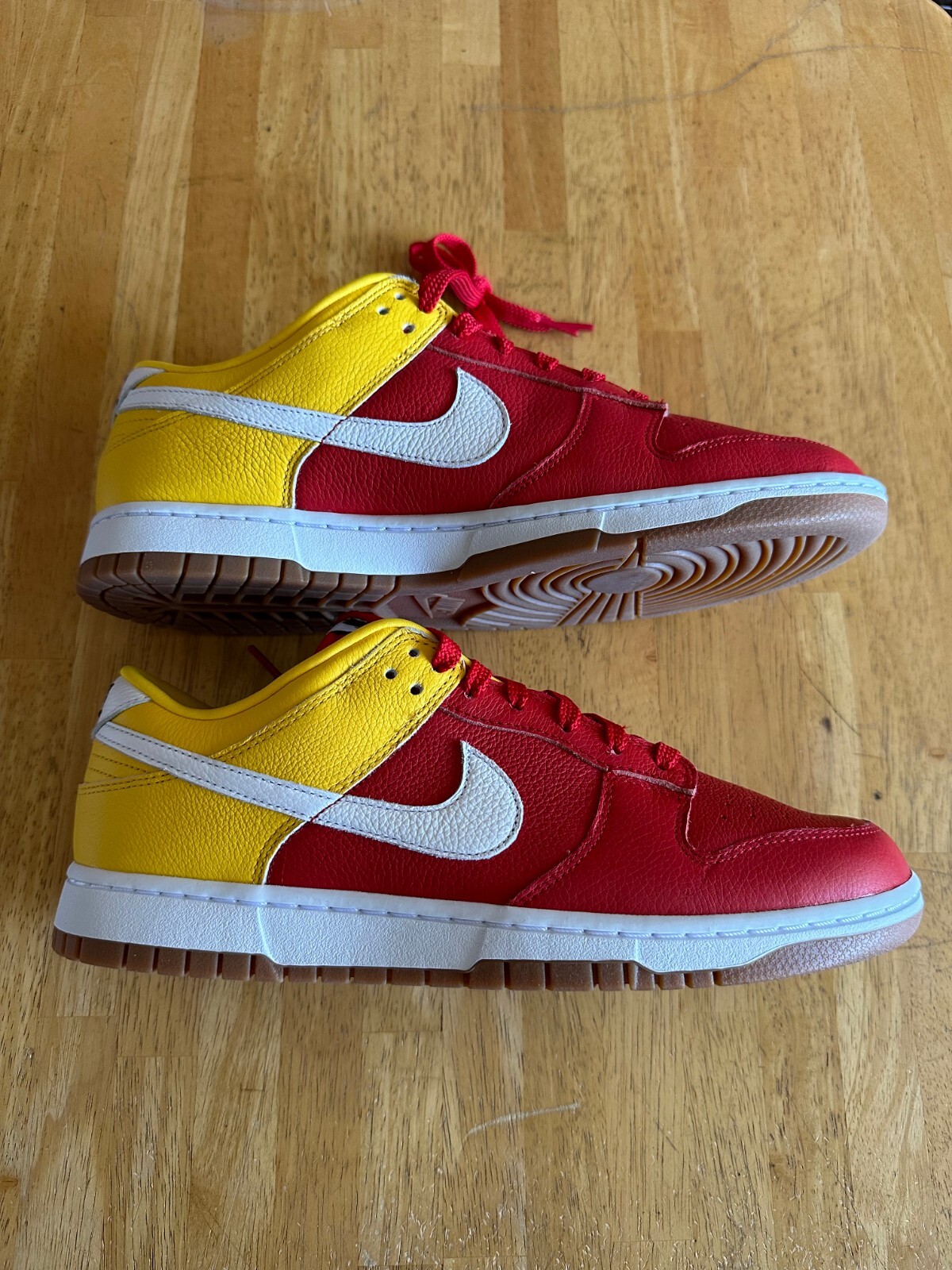 yellow and red dunks