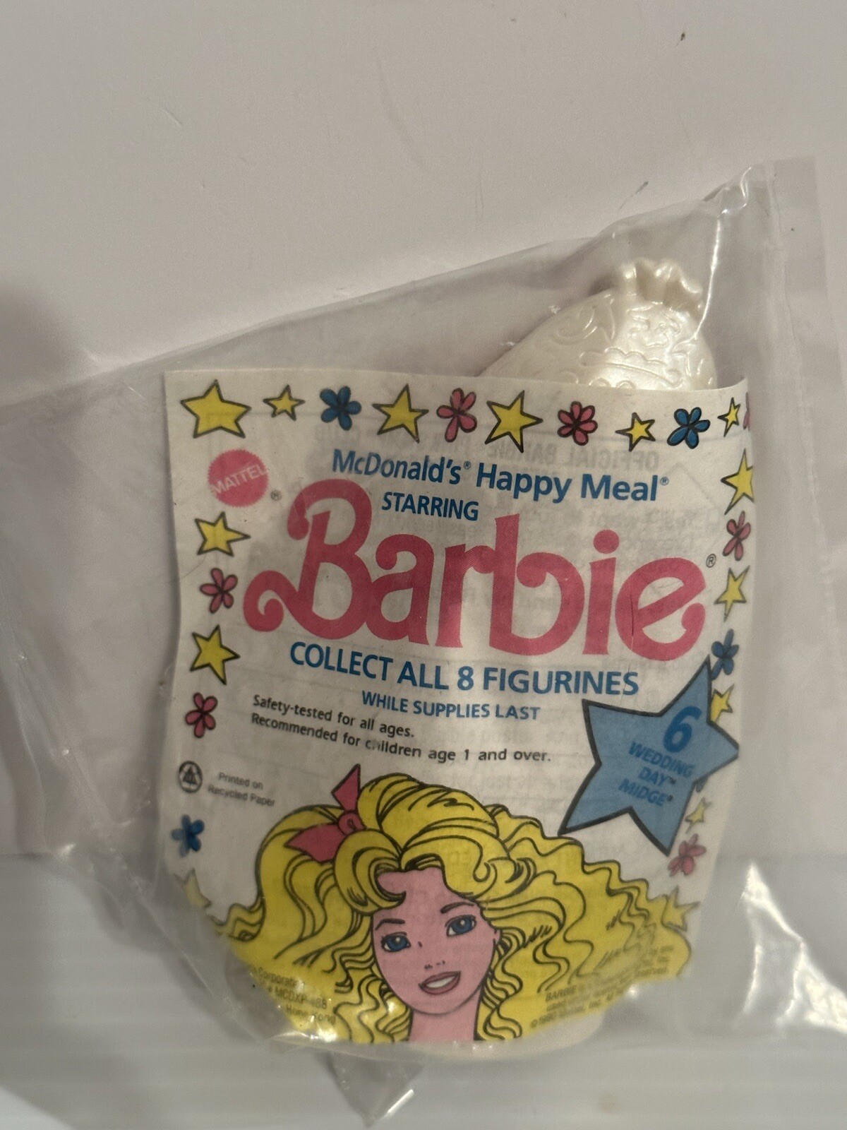 Barbie Mini Figures Happy Meal Toys Sealed Lot of 3 Vintage McDonald's 1990's