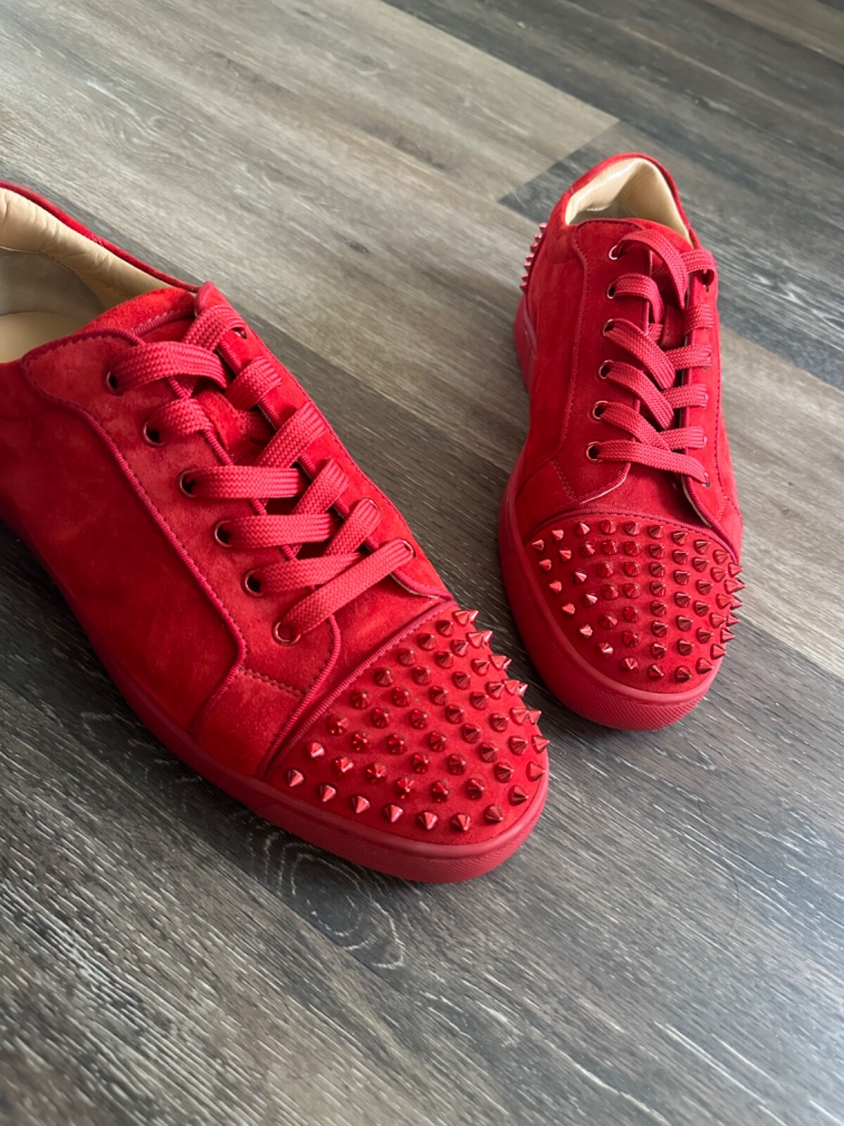 Christian Louboutin ネイビー/レッド スニーカー Christian Louboutin ネイビー/レッド スニーカー