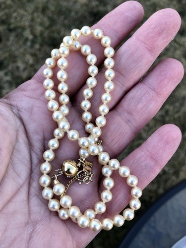 ■VINTAGE HOLLYWOOD■ 925 Silver Pearl Chain NecklaceVH25NNN MUSINSA | VINTAGE HOLLYWOOD [925 Silver] Pearl Chain