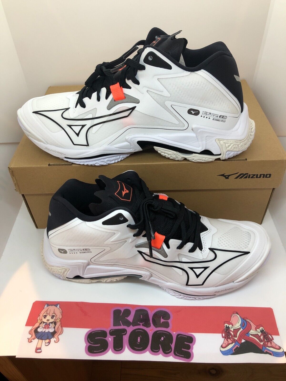 MIZUNO Volleyball Shoes WAVE LIGHTNING Z8 MID V1GA2405 51 White Black NEW S12 MIZUNO Volleyball Shoes WAVE LIGHTNING Z8 MID V1GA2405 51 White Black NEW S12
