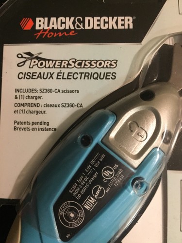Black & Decker Home PowerScissors Cordless Power Rechargeable Scissors 3.6 Volts