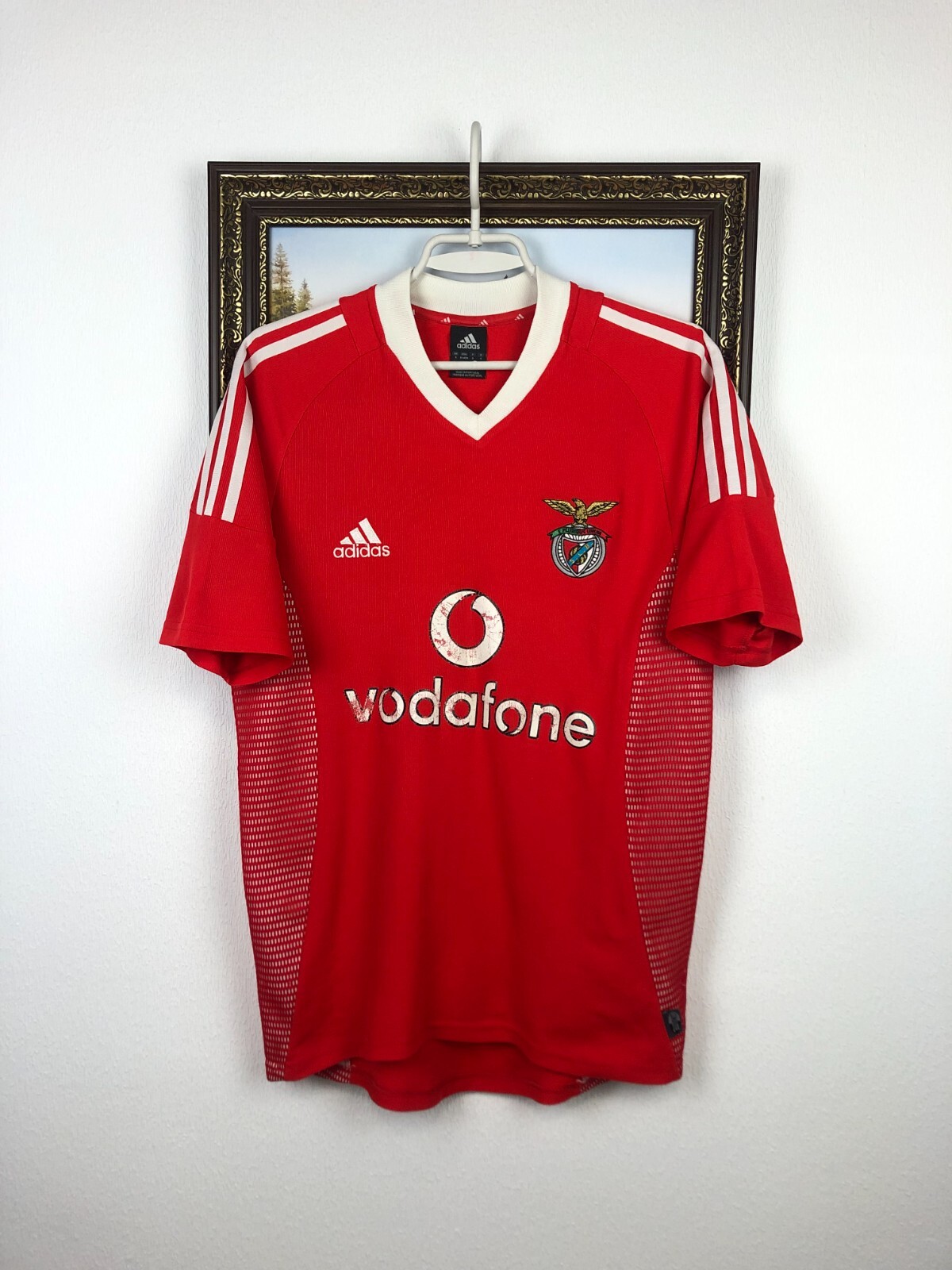 Benfica Home football shirt 2002 Soccer Adidas Jersey Mens