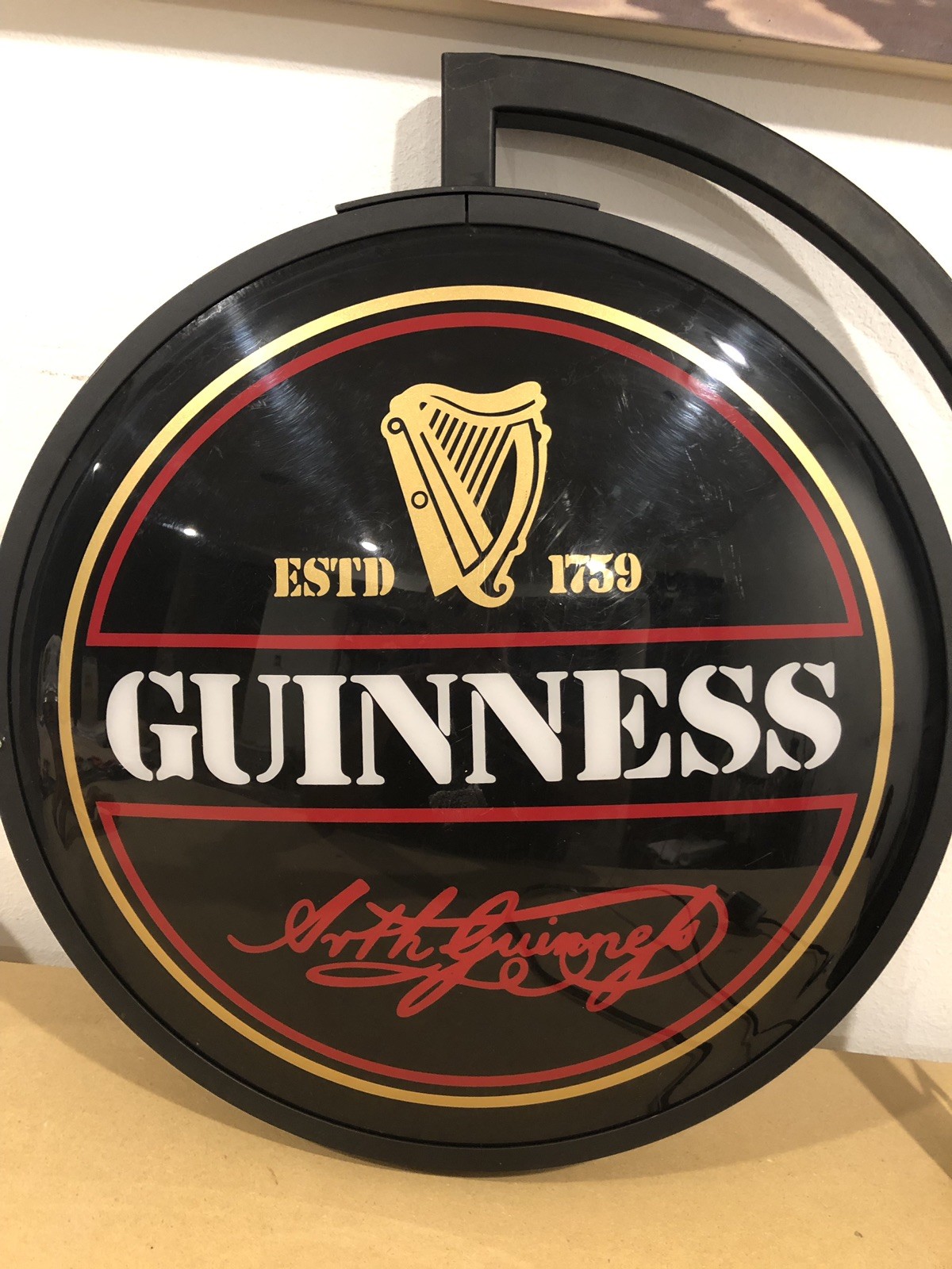 Guinness Pub Lighted Sign - Authentic Item - EUC!!