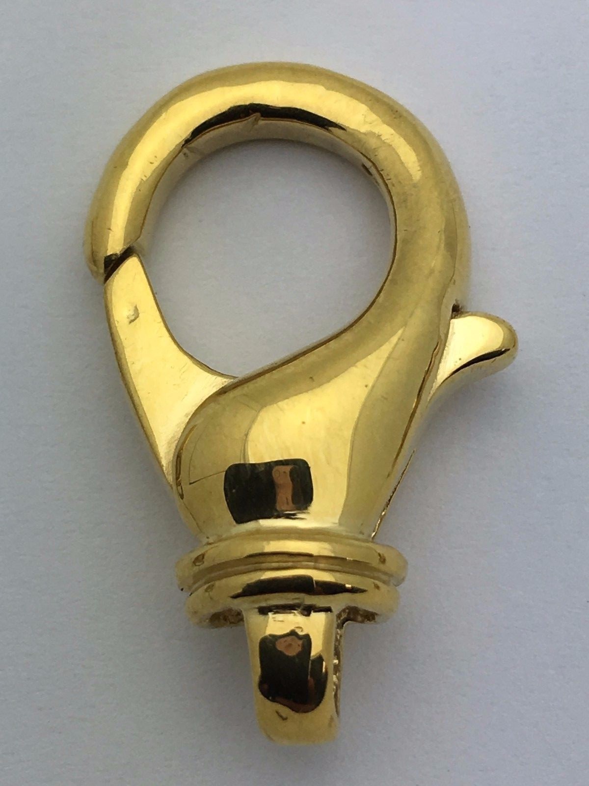 22k Yellow Gold Solid Lobster Lock Clasp Sizes XS S M L XL eBay