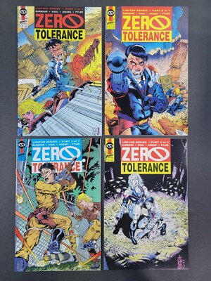 Zero Tolerance #1 2 3 4 Complete Comic Series Run First Publishing 1990 Limited