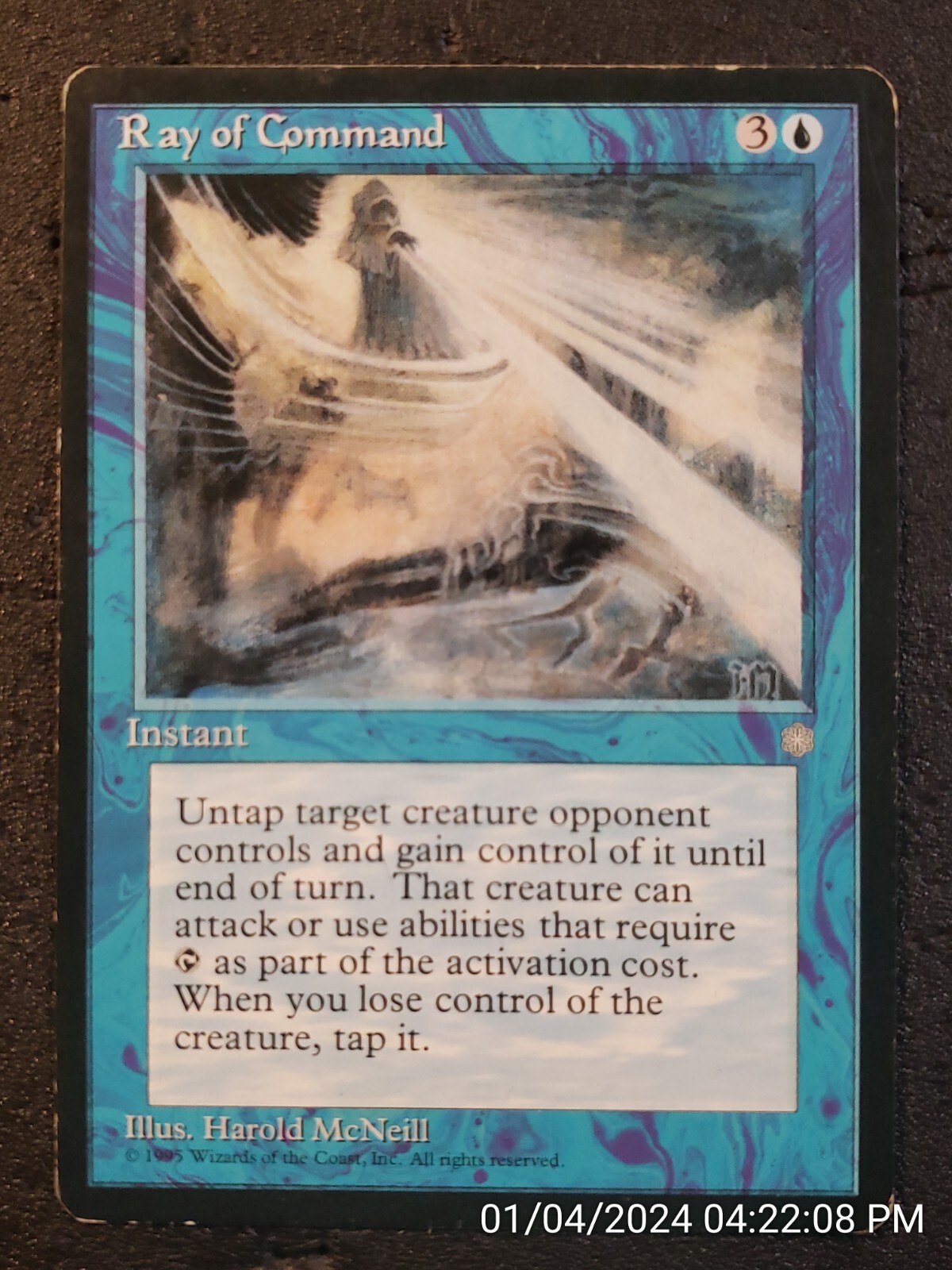 Ray of Command MTG ICE AGE 1995 Blue Instant Magic the