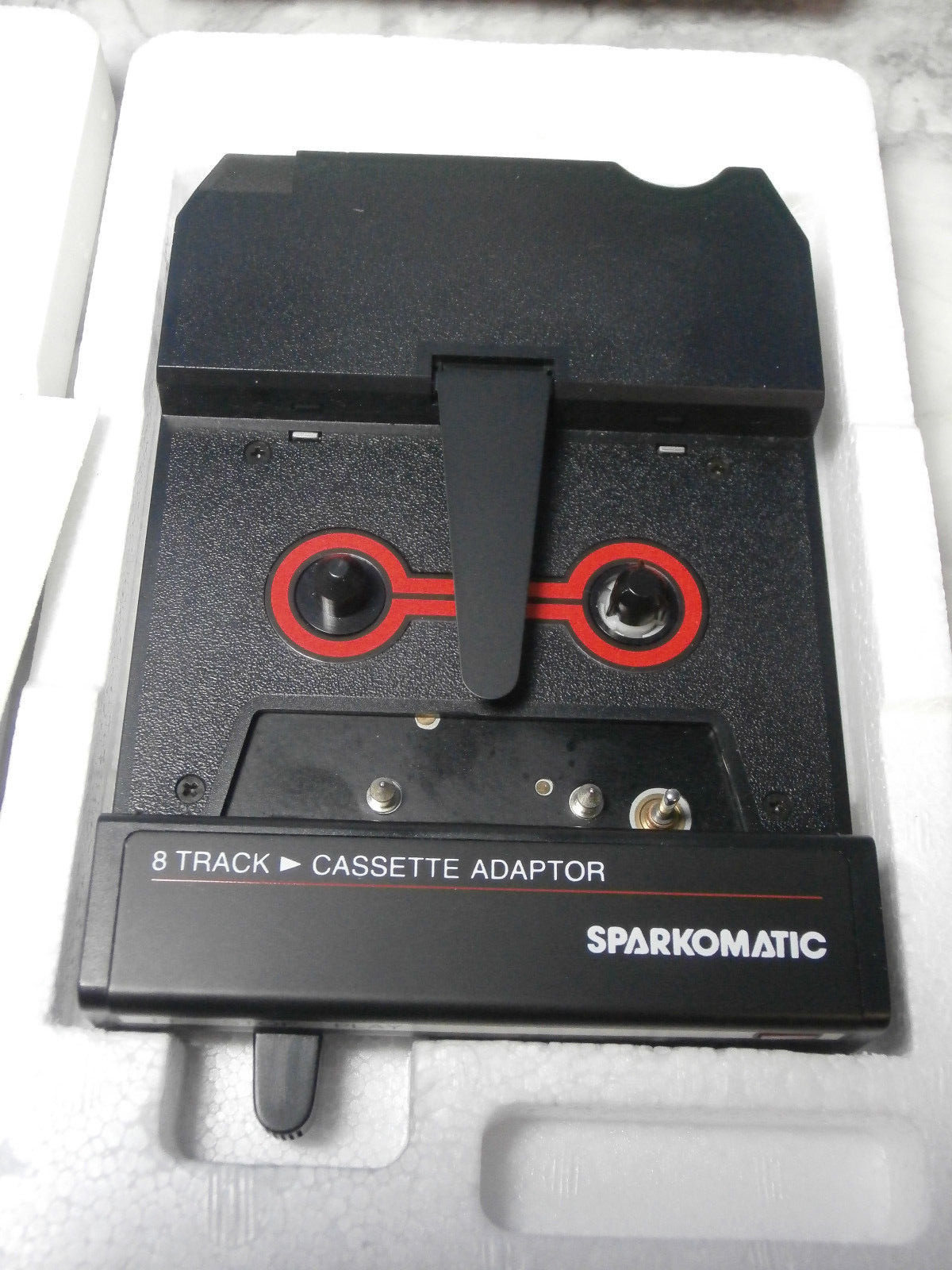 Vintage Sparkomatic Stereo Cassette Adaptor 8 Track To Cassette SCA10 In Box