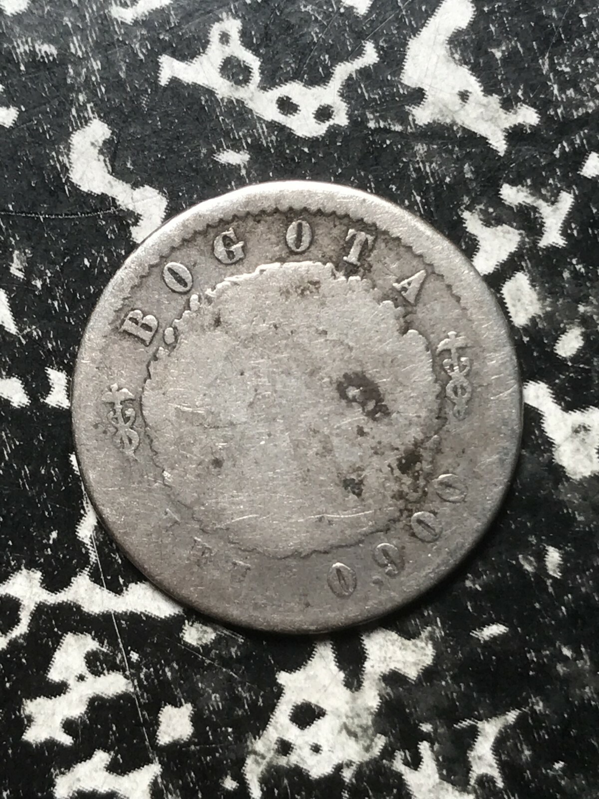 1852 Colombia Nueva Grenada 1 Real Lot#L2041 Silver!