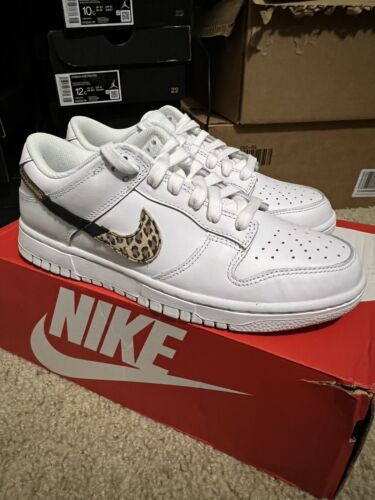 Nike W Dunk Low SE Primal White Animal Swoosh Leopard Nike W Dunk Low SE Primal White Animal Swoosh Leopard