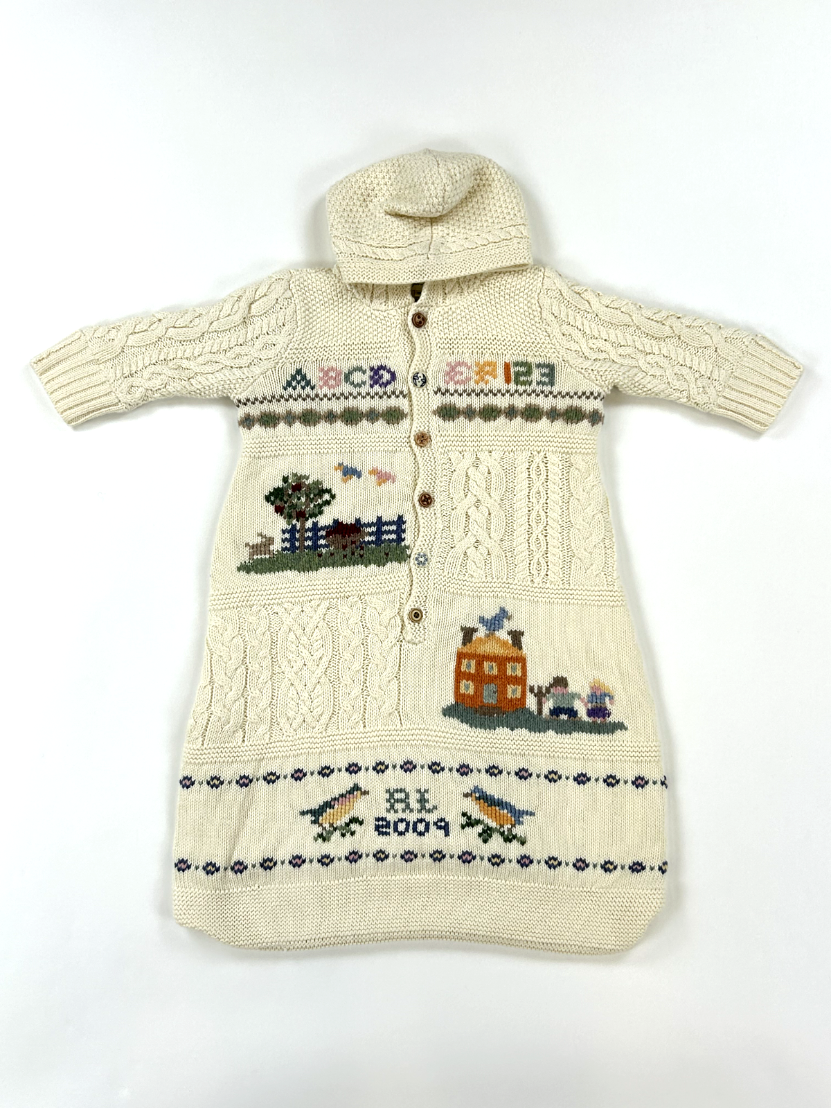Polo Ralph Lauren, Цельнокроеное трикотажное изделие кремового цвета с ABCDEF, 123 - Один размер