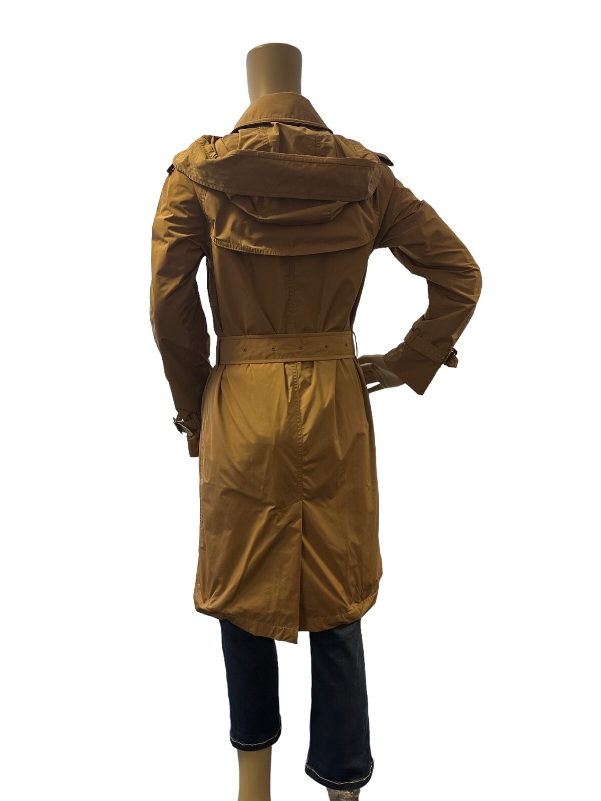 Pre-owned Burberry Amberford Ladies' Coat Trench Camel 80735071 In Beige